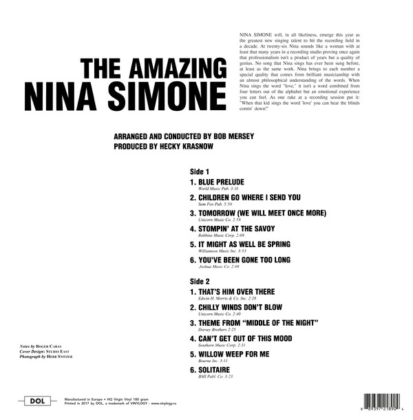Nina Simone – The Amazing Nina Simone - Imagen 2