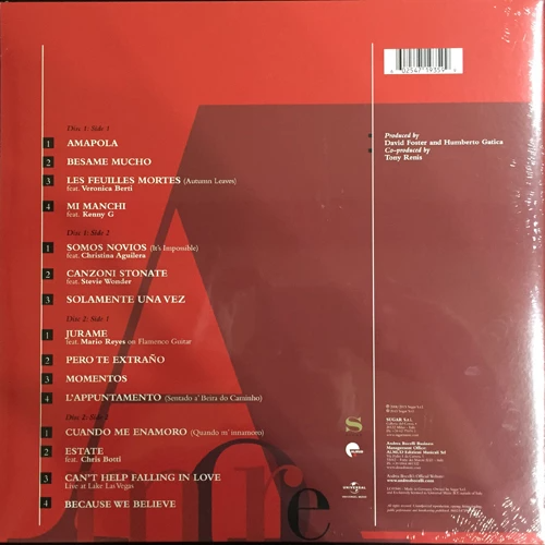 Andrea Bocelli – Amore (2 LP red vinyl) - Imagen 3