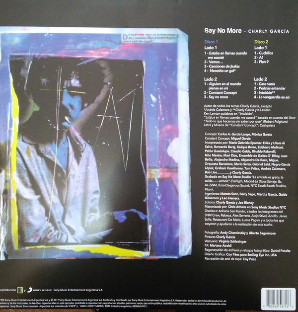 Charly Garcia – Say No More (2 LP) - Imagen 3