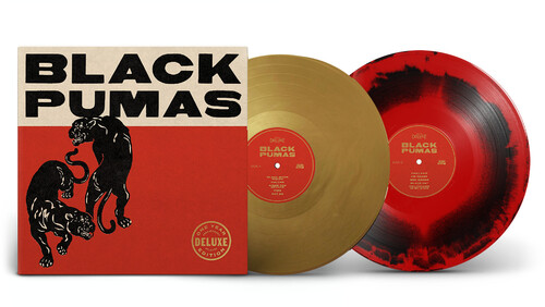 Black Pumas – Black Pumas (Deluxe) (2 LP Gold & Red/Black Marble) - Imagen 2