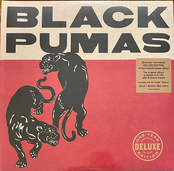 Black Pumas – Black Pumas (Deluxe) (2 LP Gold & Red/Black Marble)