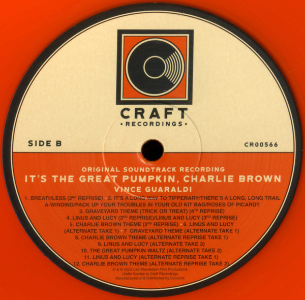 Vince Guaraldi - It's The Great Pumpkin Charlie Brown (Pumpkin shaped orange clear vinyl) - Imagen 5