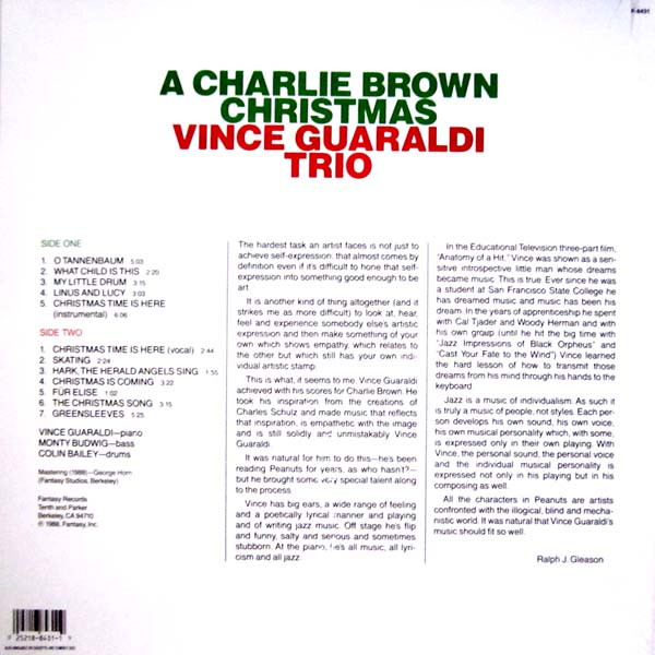 Vince Guaraldi Trio – A Charlie Brown Christmas (Green Vinyl) - Imagen 2
