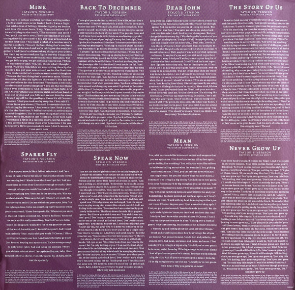 Taylor Swift – Speak Now: Taylor's Version (3 LP orchid marbled vinyl) - Imagen 11