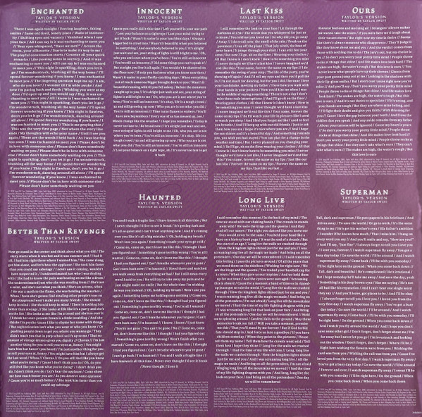 Taylor Swift – Speak Now: Taylor's Version (3 LP orchid marbled vinyl) - Imagen 13