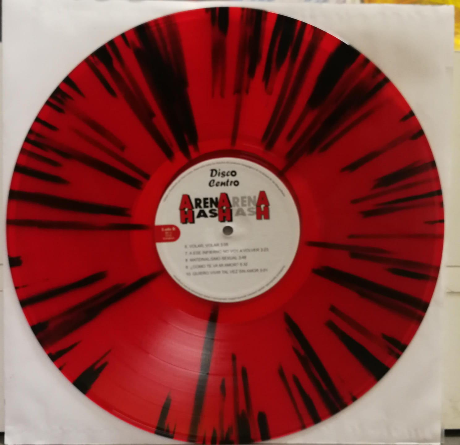 Arena Hash – Ah Ah Ah (Vinilo Rojo & Negro Splatter) - Imagen 3