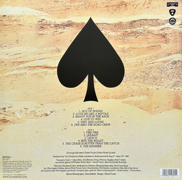 Motorhead – Ace Of Spades (50th Anniversary Half-Speed Master Blue & White Vinyl) - Imagen 2