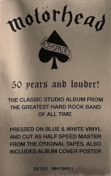 Motorhead – Ace Of Spades (50th Anniversary Half-Speed Master Blue & White Vinyl) - Imagen 5