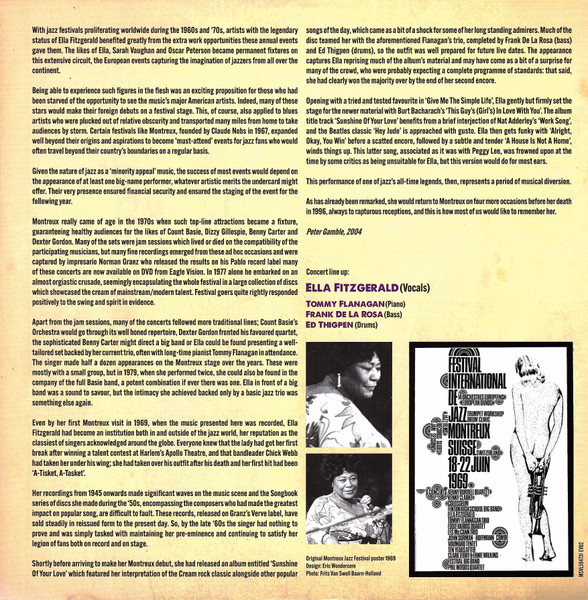 Ella Fitzgerald – Live At Montreux 1969 - Imagen 4