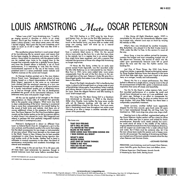 Louis Armstrong and Oscar Peterson - Louis Armstrong Meets Oscar Peterson (Verve Acoustic Series) - Imagen 5