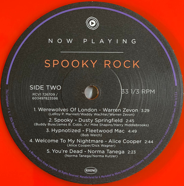 Varios Artistas - Now Playing: Spooky Rock (Orange Vinyl) - Imagen 5
