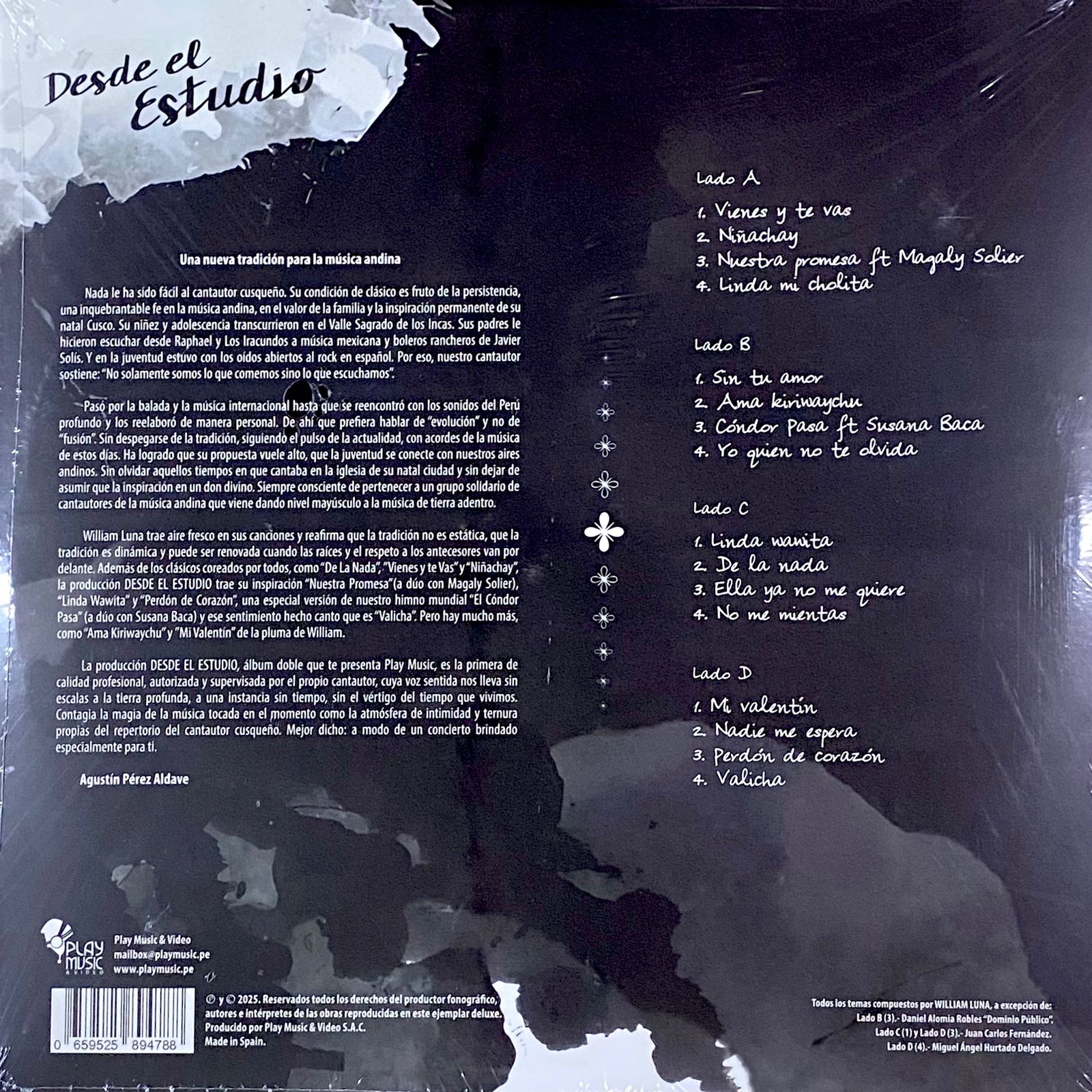 William Luna - Desde El Estudio (2 LP Vinilo Café) - Imagen 3