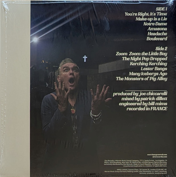 Morrissey - Make-Up is a Lie (blue vinyl) - Imagen 2