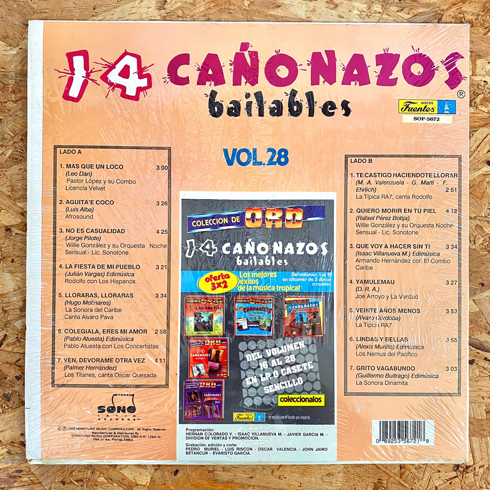 Varios Artistas– 14 Cañonazos Bailables Vol. 28 (Época USA) - Imagen 2