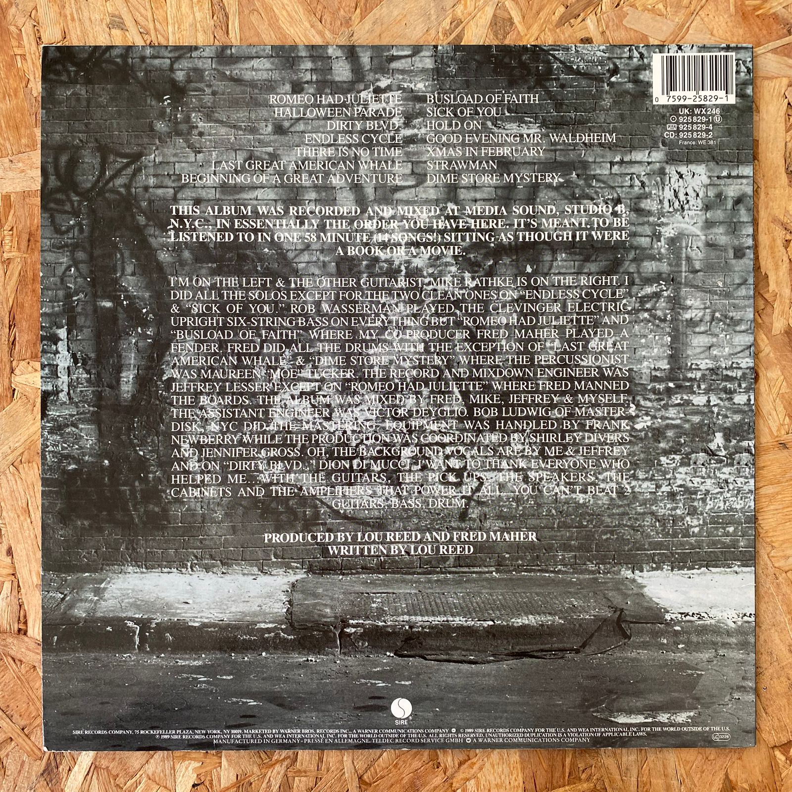 Lou Reed – New York (Época Alemania) - Imagen 2