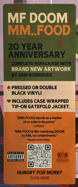 MF Doom - Mm..Food? (20th Anniversary 2 LP) - Imagen 4